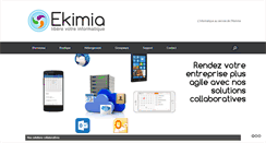 Desktop Screenshot of ekimia.fr